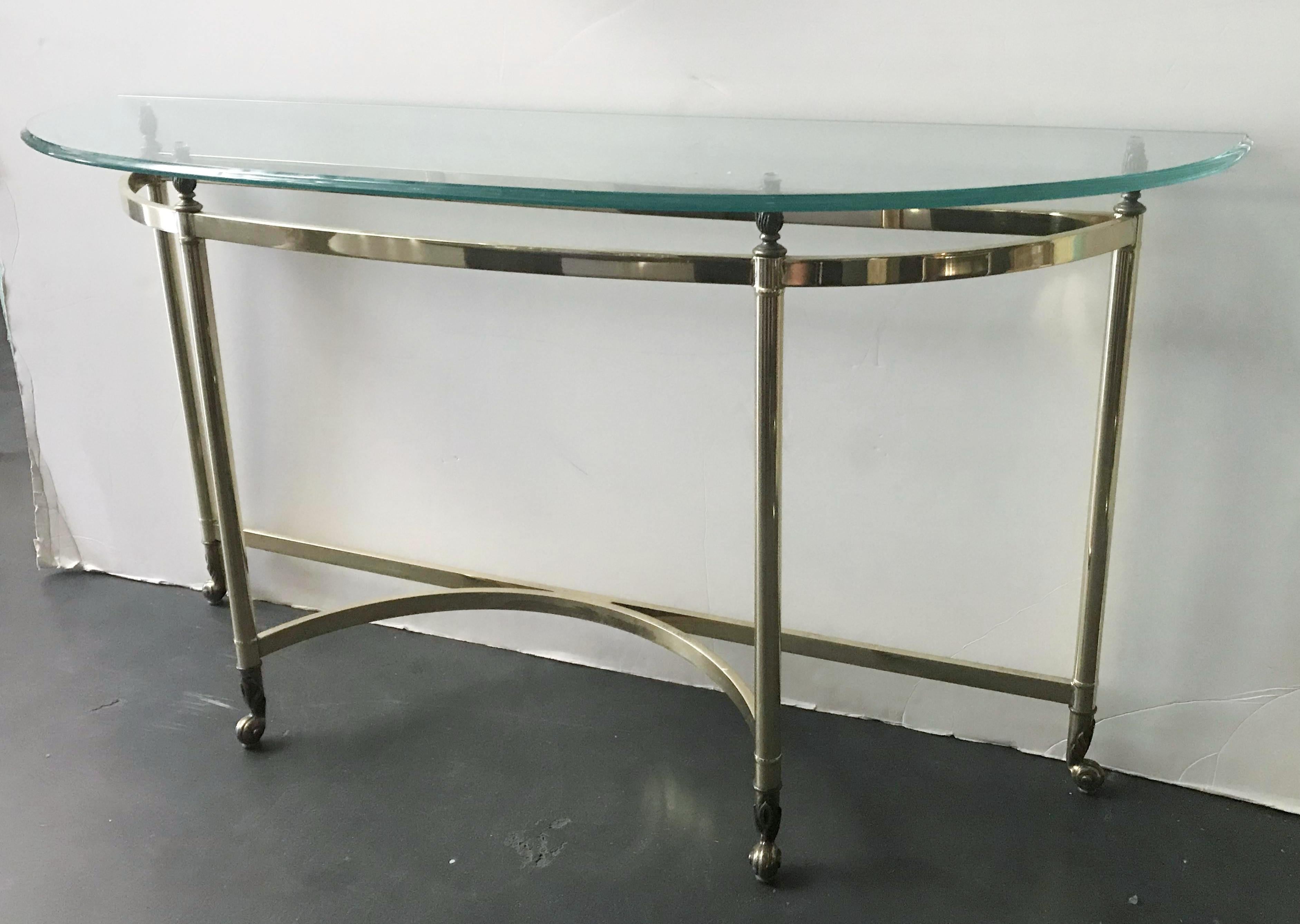 Mesa consola de latón REBAJA FINAL Regencia de Hollywood