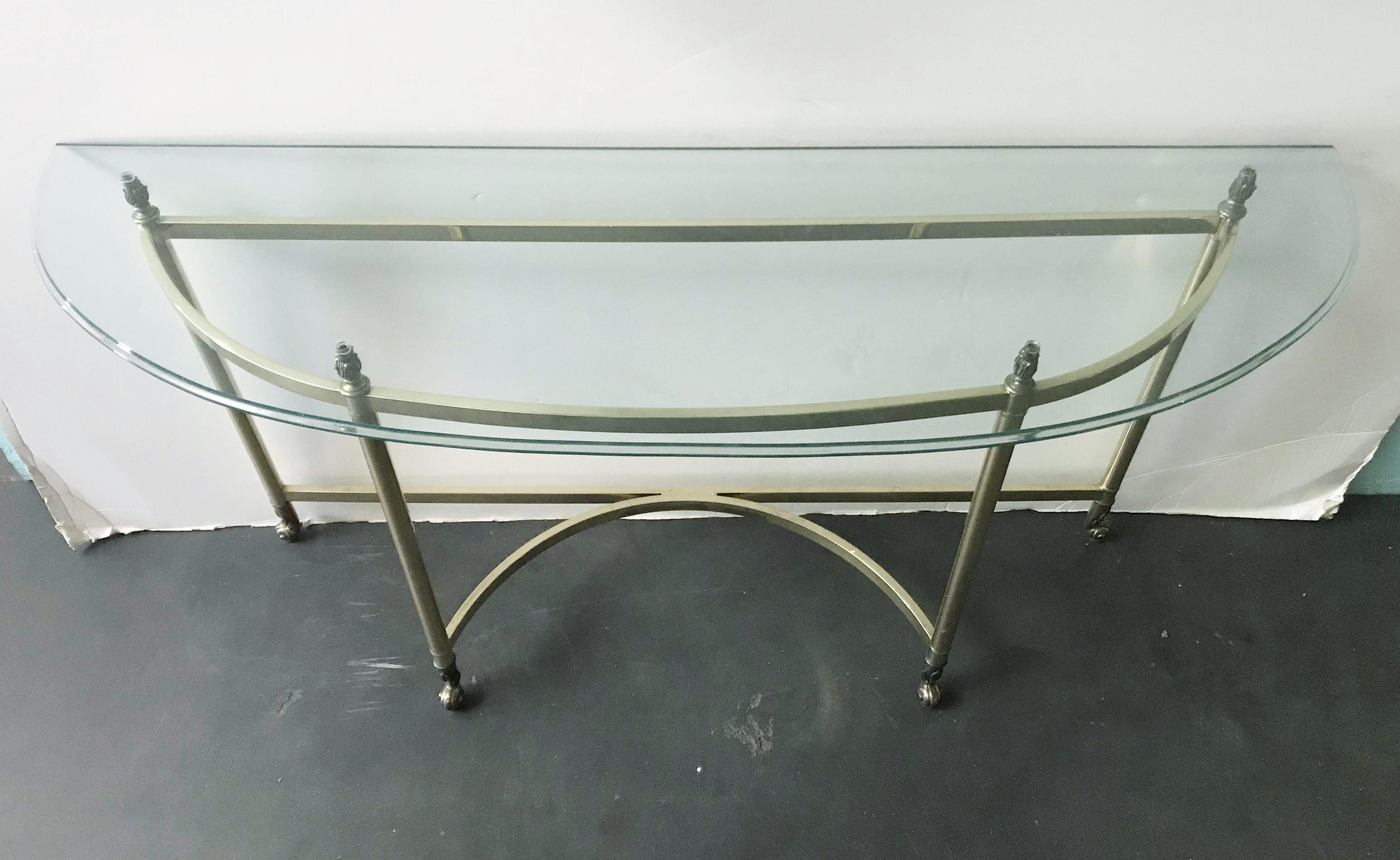 American Brass Console Table FINAL CLEARANCE SALE 