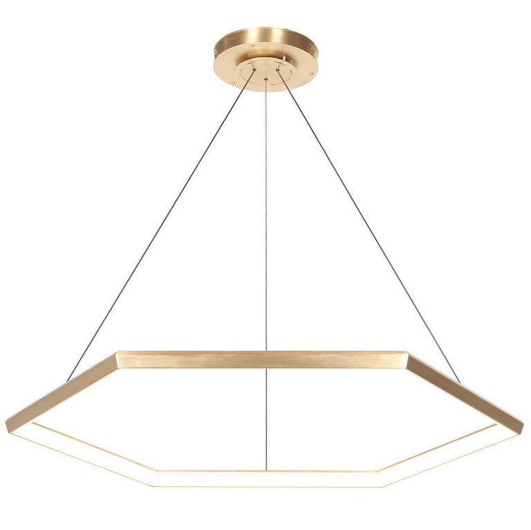 Hexia Hx46 Br Hexagon Geometric Modern Led Chandelier Light Hexia Hx46 Br Hexagon Geometric Modern Led Chandelier Light Fixture For