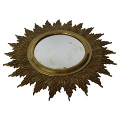 Konvexer Sonnenschliffspiegel aus Messing