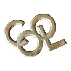 Brass " COOL " Trivet, 1970's