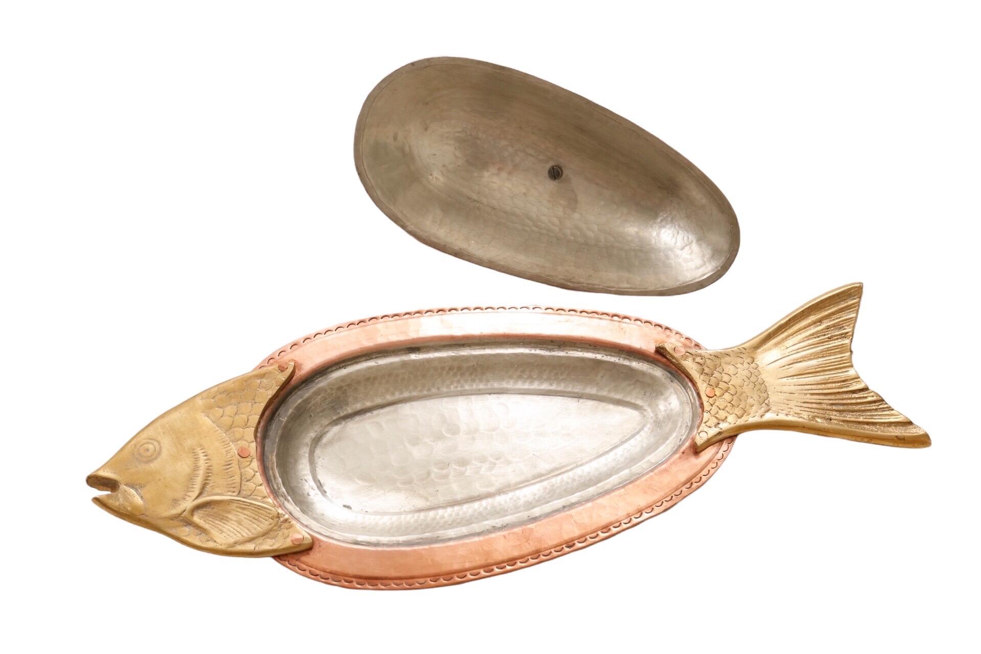 Brass & Copper Fish Platter 1