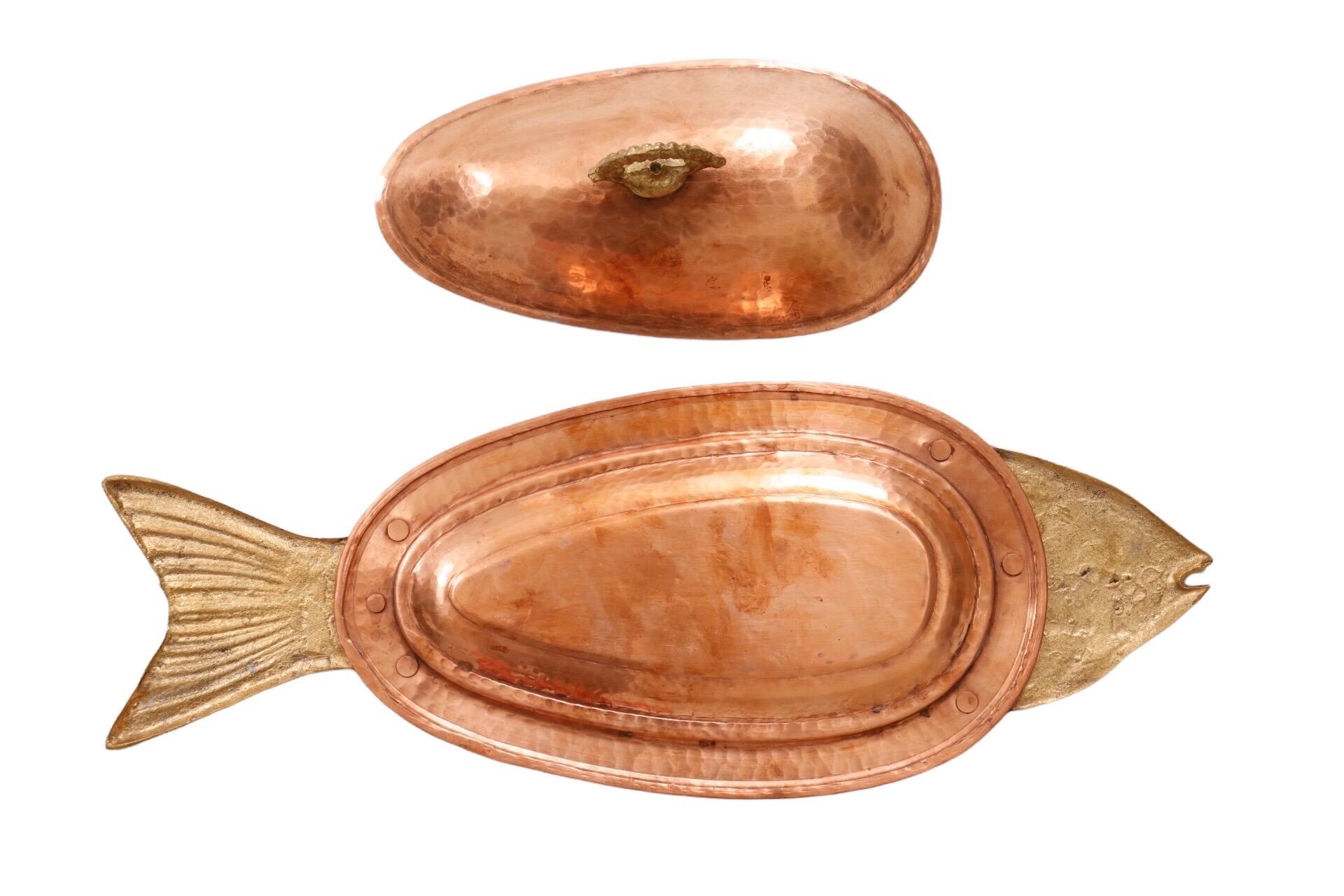 Brass & Copper Fish Platter 2