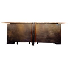 Sideboard aus Messing und Kupfermetall von Belgo Chrom, 1970er Jahre, Moderne der Mitte des Jahrhunderts