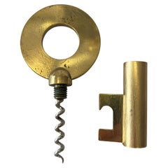 Brass Corkscrew from Auböck "Modern Key" Austria Vienna