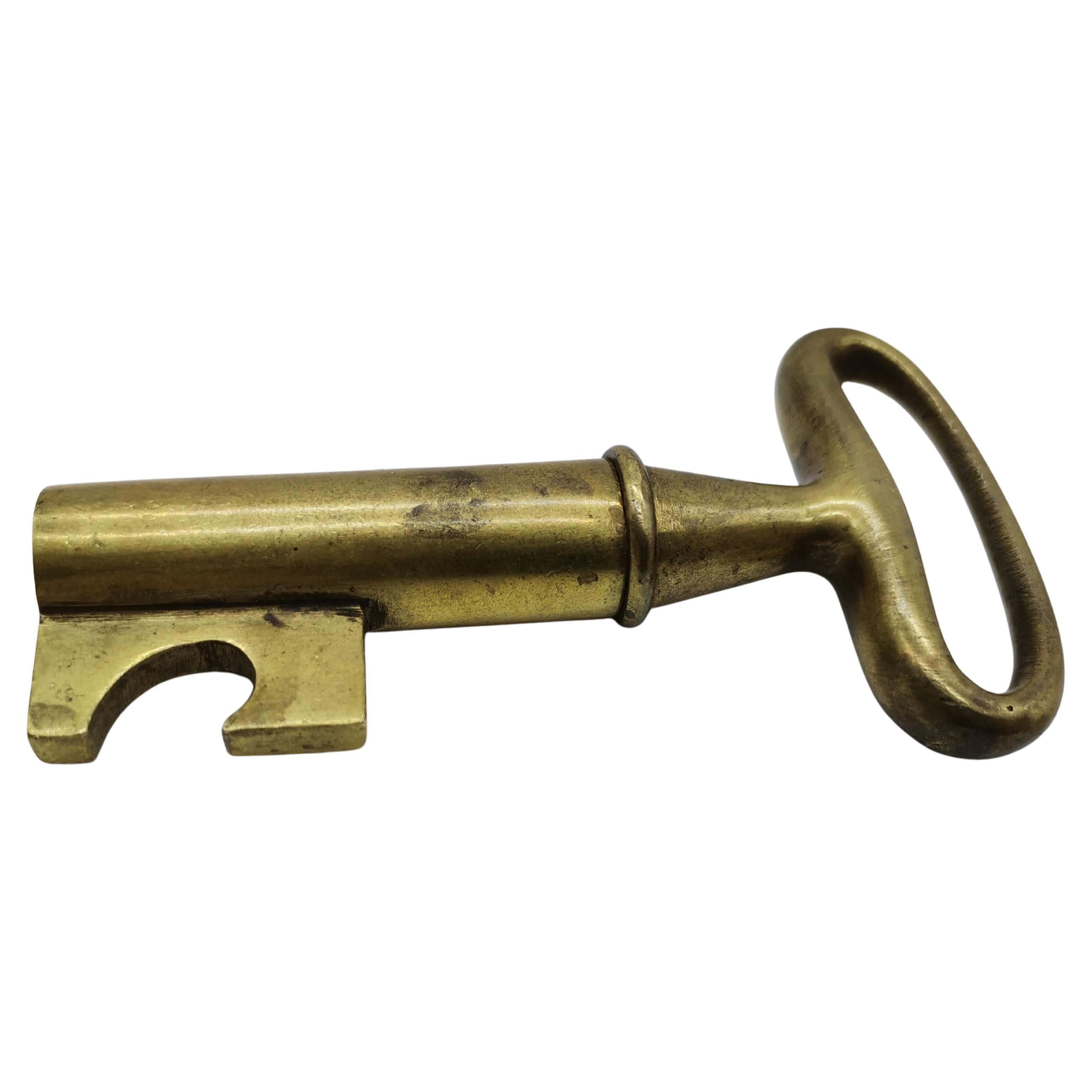 Brass corkscrew key by Auböck Austria, 1950s For Sale