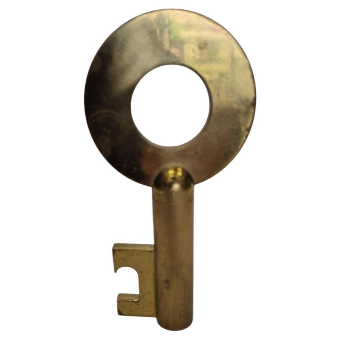 Brass corkscrew key by Auböck Austria, 1950s For Sale