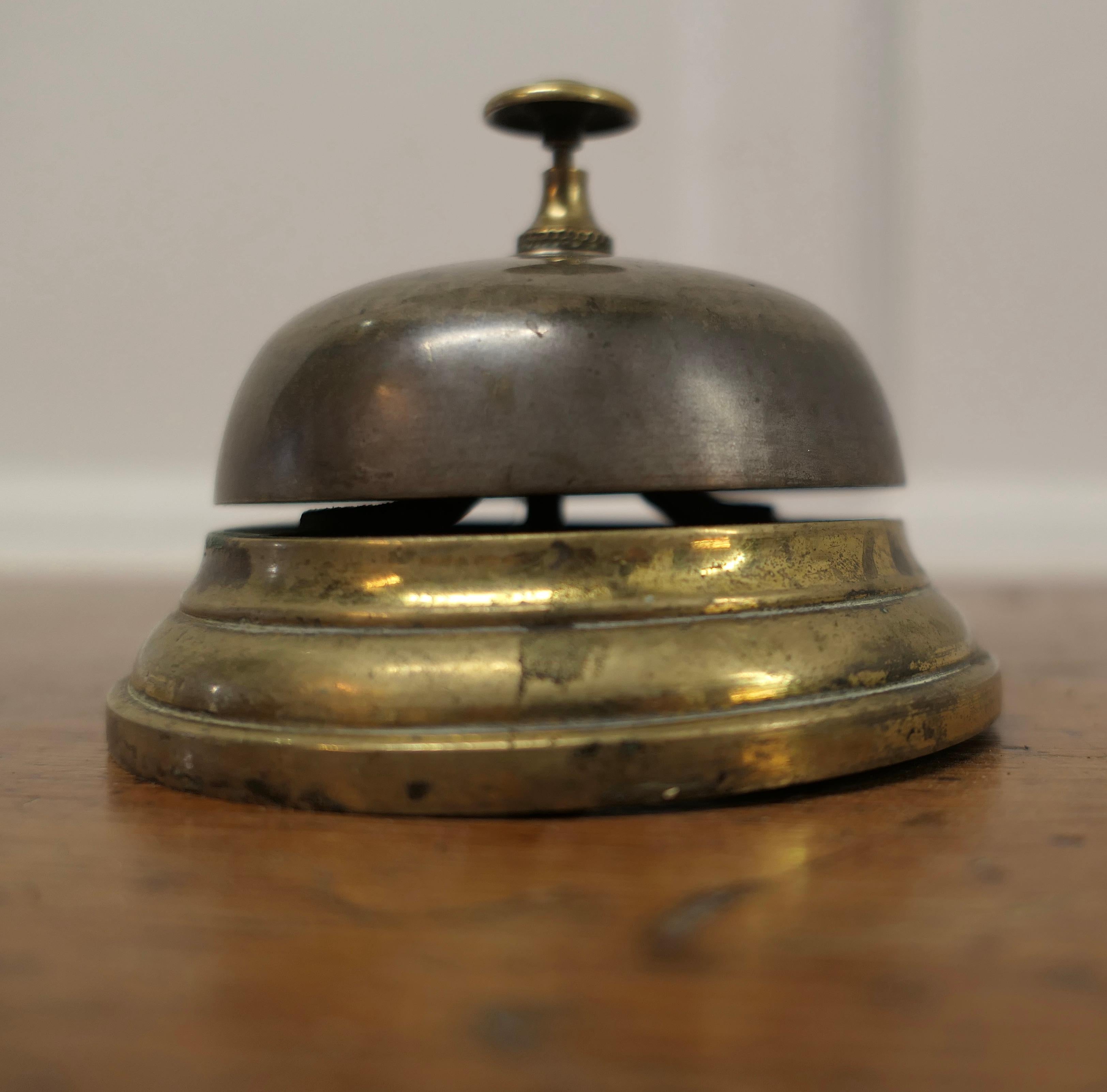  Brass Counter Top Courtesy Bell, Reception Desk Bell  Made in Solid Brass  For Sale 2