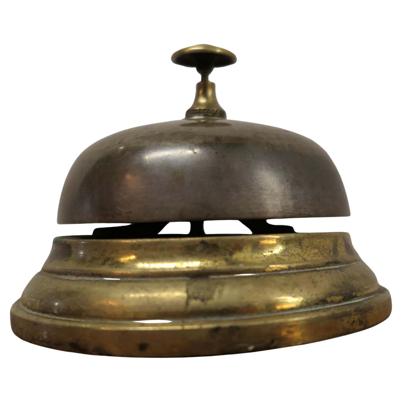 Brass Counter Top Courtesy Bell, Reception Desk Bell Made in Solid ...