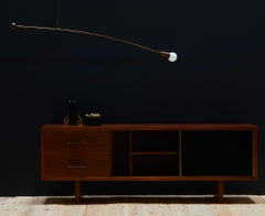 Lawson-Fenning Counterbalance Chandelier, Modern Brass Pendant Light