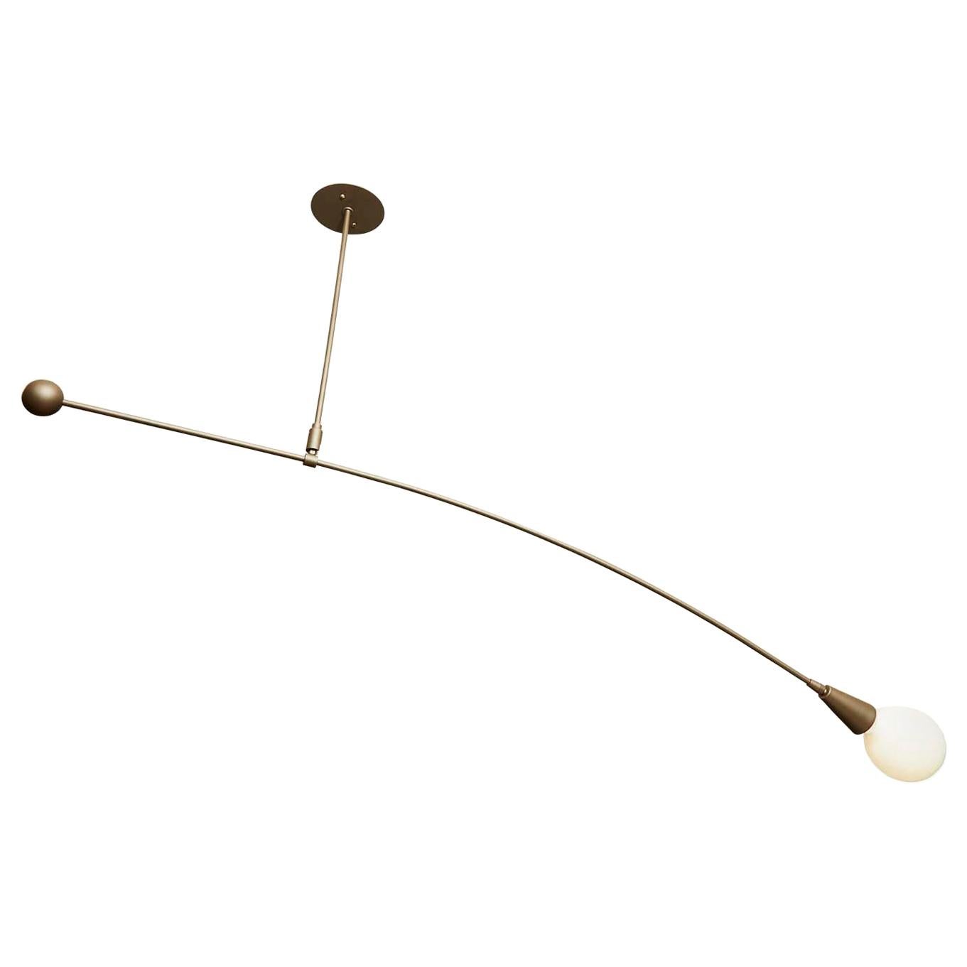Brass Counterbalance Chandelier by Lawson-Fenning For Sale