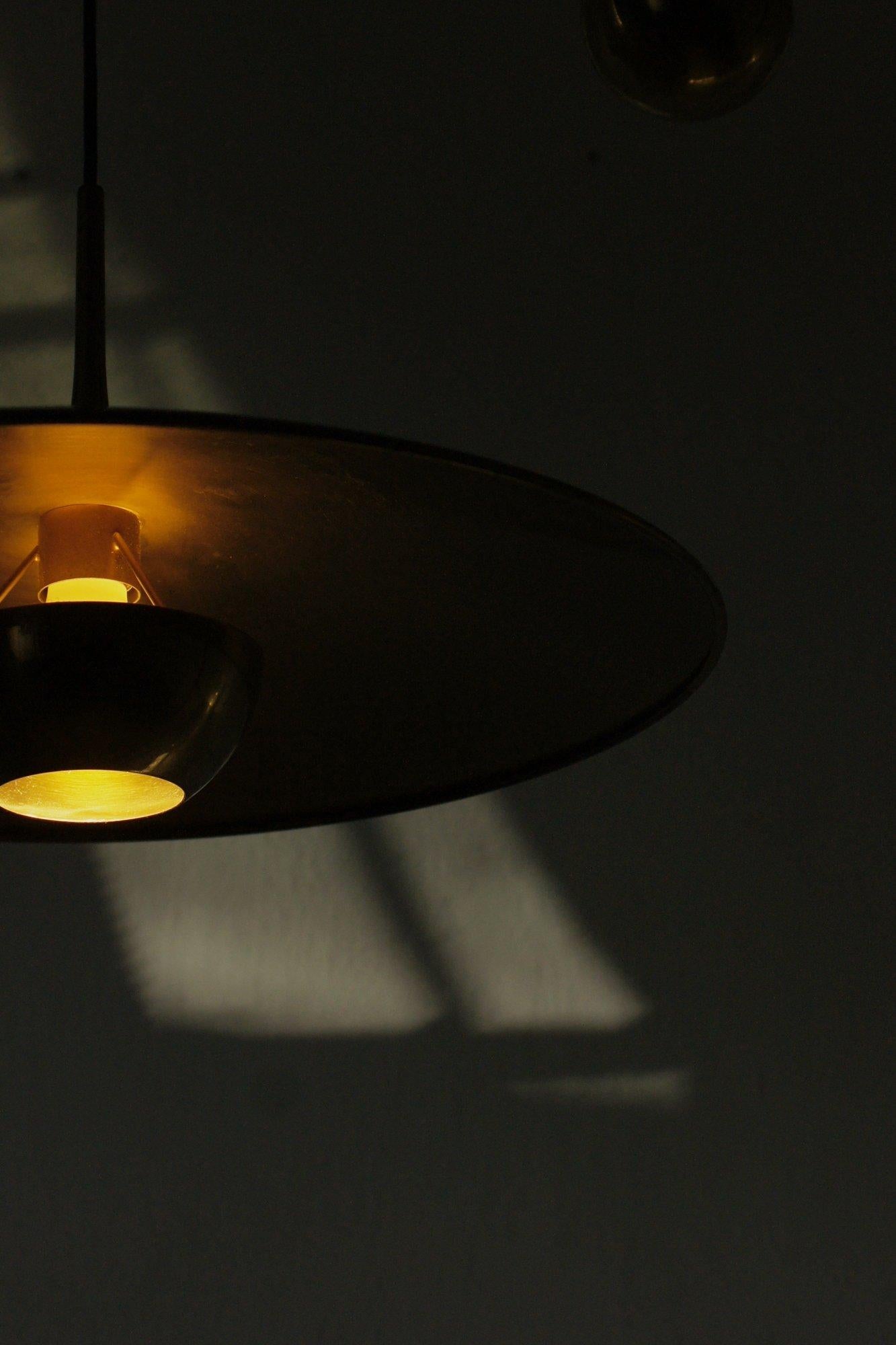 Brass Counterbalance Pendant Lamp by Florian Schulz 5