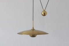 Brass Counterbalance Pendant Lamp by Florian Schulz