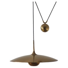 Brass Counterbalance Pendant Lamp by Florian Schulz