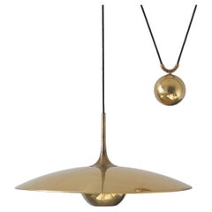Brass Counterbalance Pendant Lamp by Florian Schulz