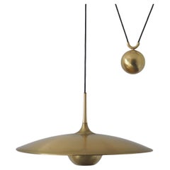 Brass Counterbalance Pendant Lamp by Florian Schulz