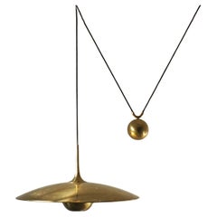 Brass Counterbalance Pendant Lamp Model Onos 55 by Florian Schulz