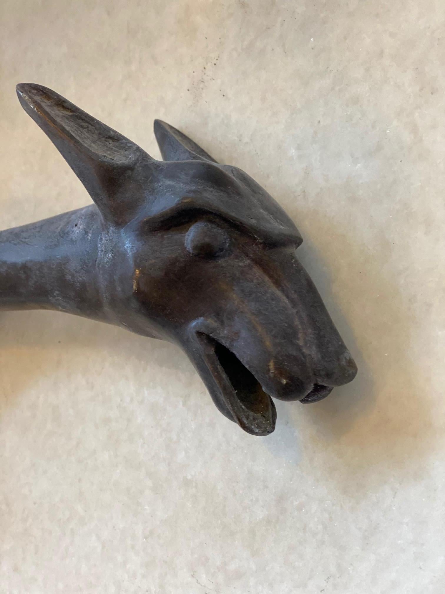 Contemporary Brass Coyote Spout