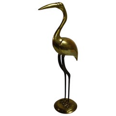 Brass Crane Bird, 1970s