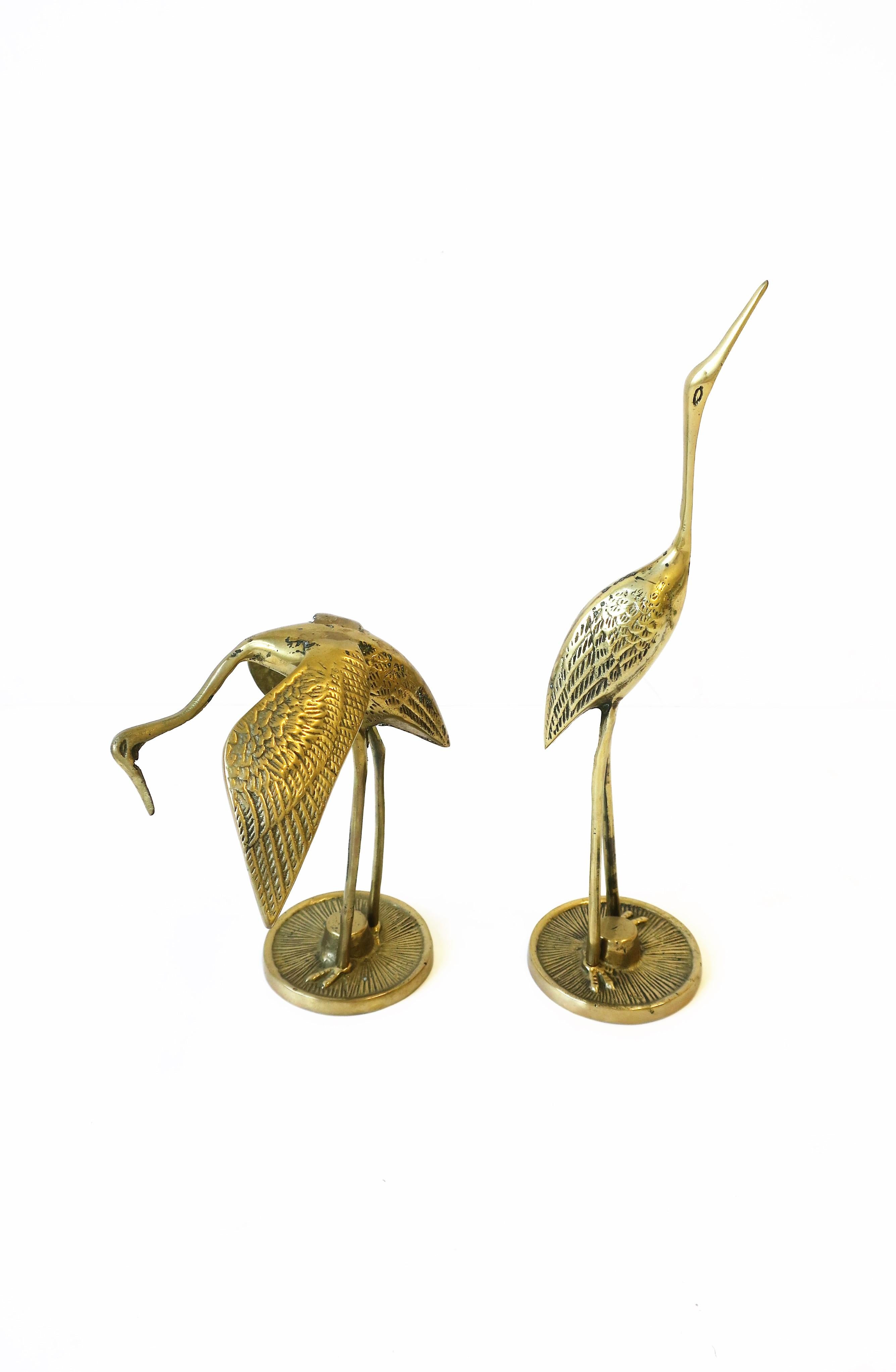 Brass Crane Birds, 1970s 5