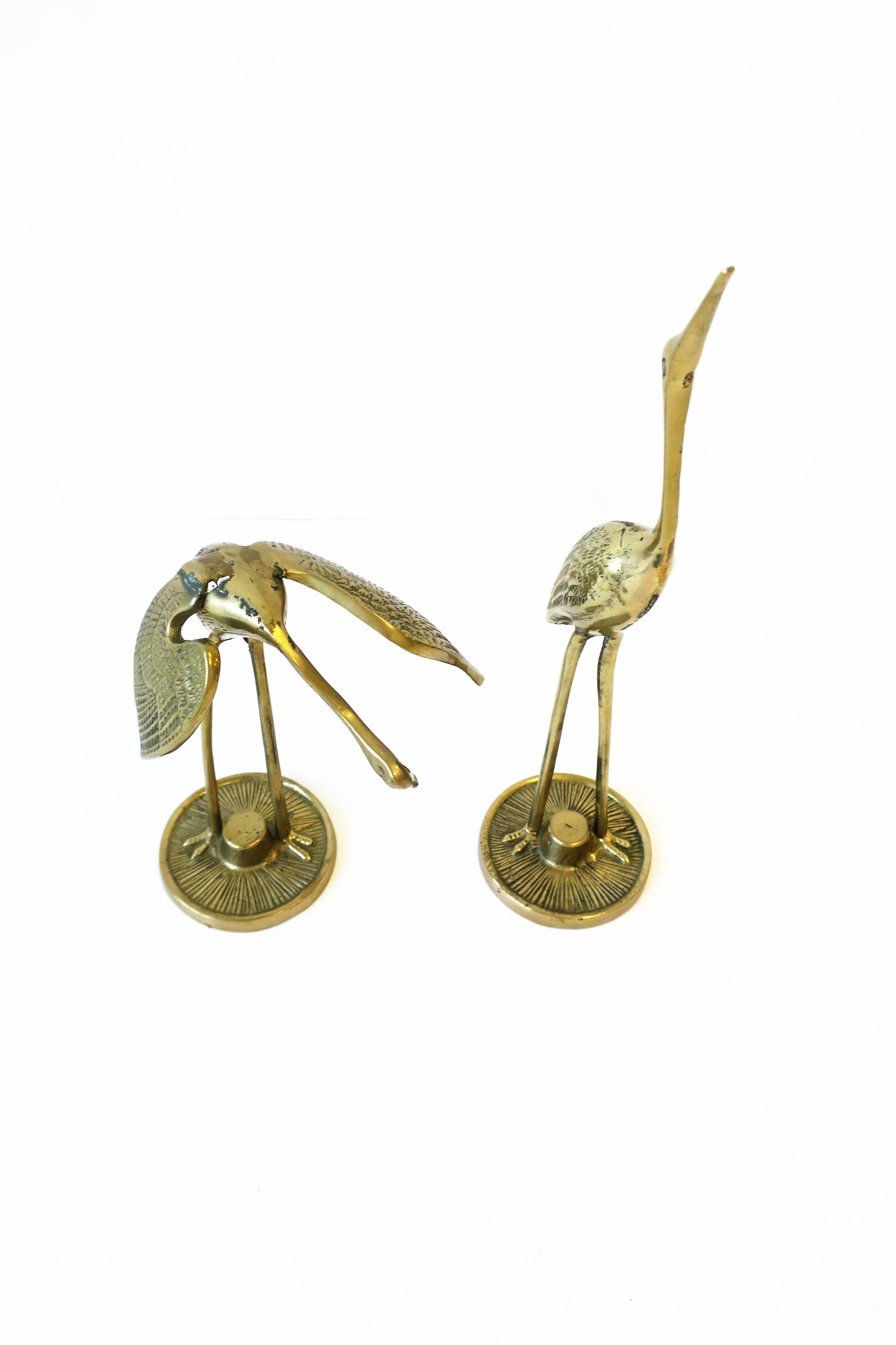 Brass Crane Birds, 1970s 6