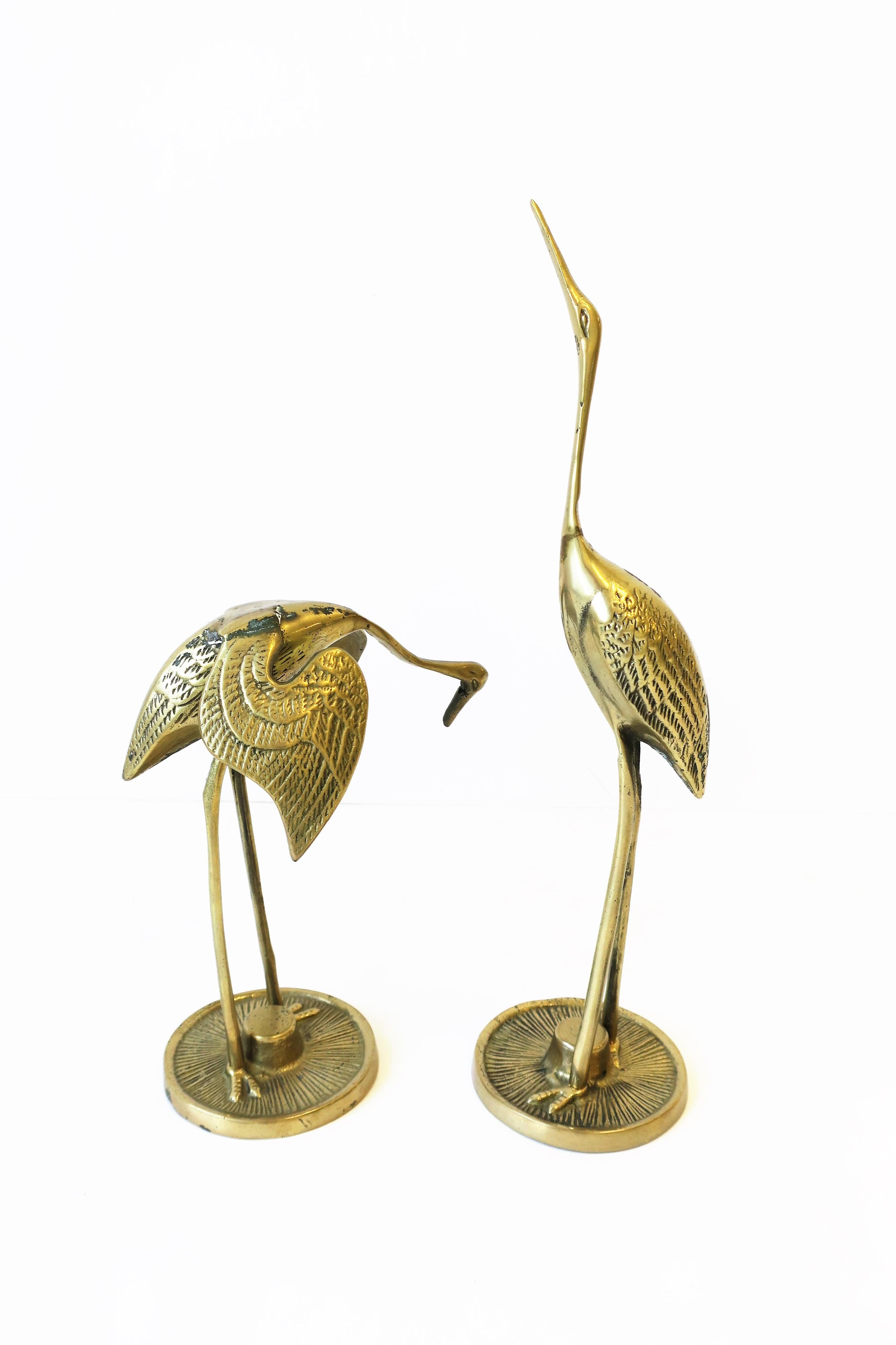 Brass Crane Birds, 1970s 7