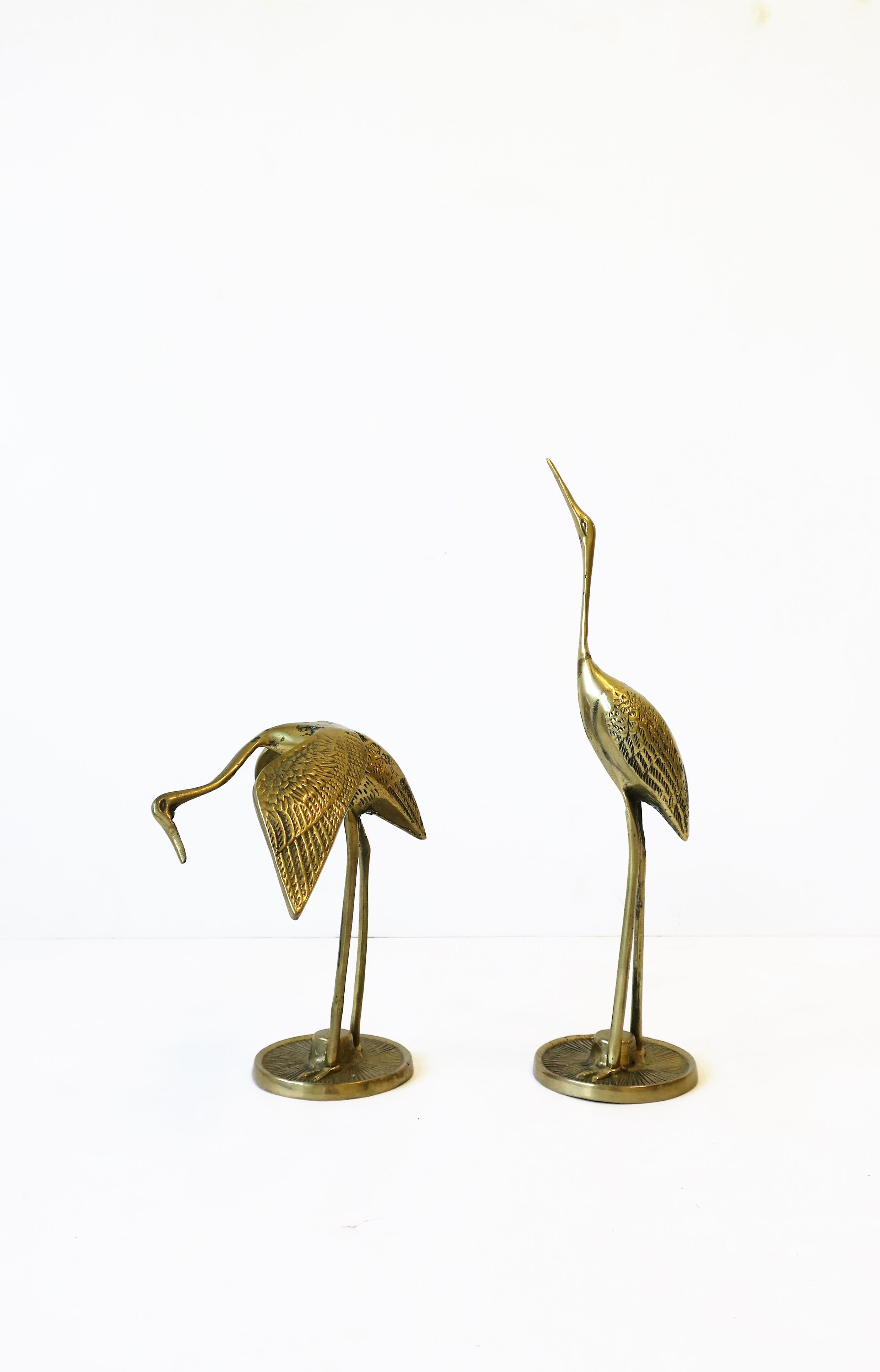 Brass Crane Birds, 1970s 8