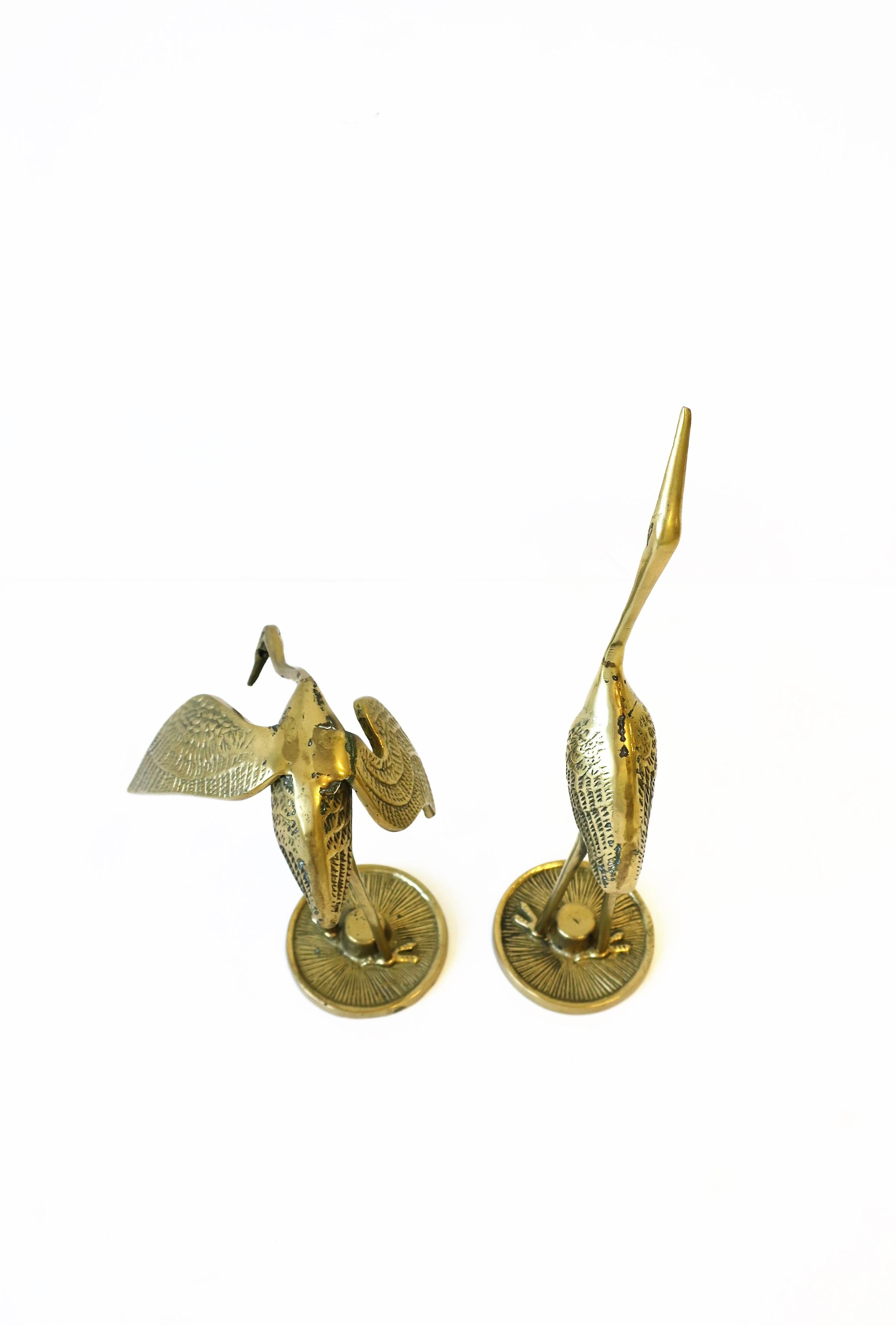 Brass Crane Birds, 1970s 9