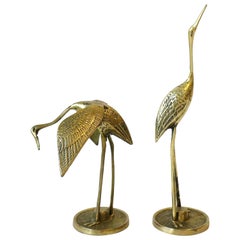 Brass Crane Birds, 1970s