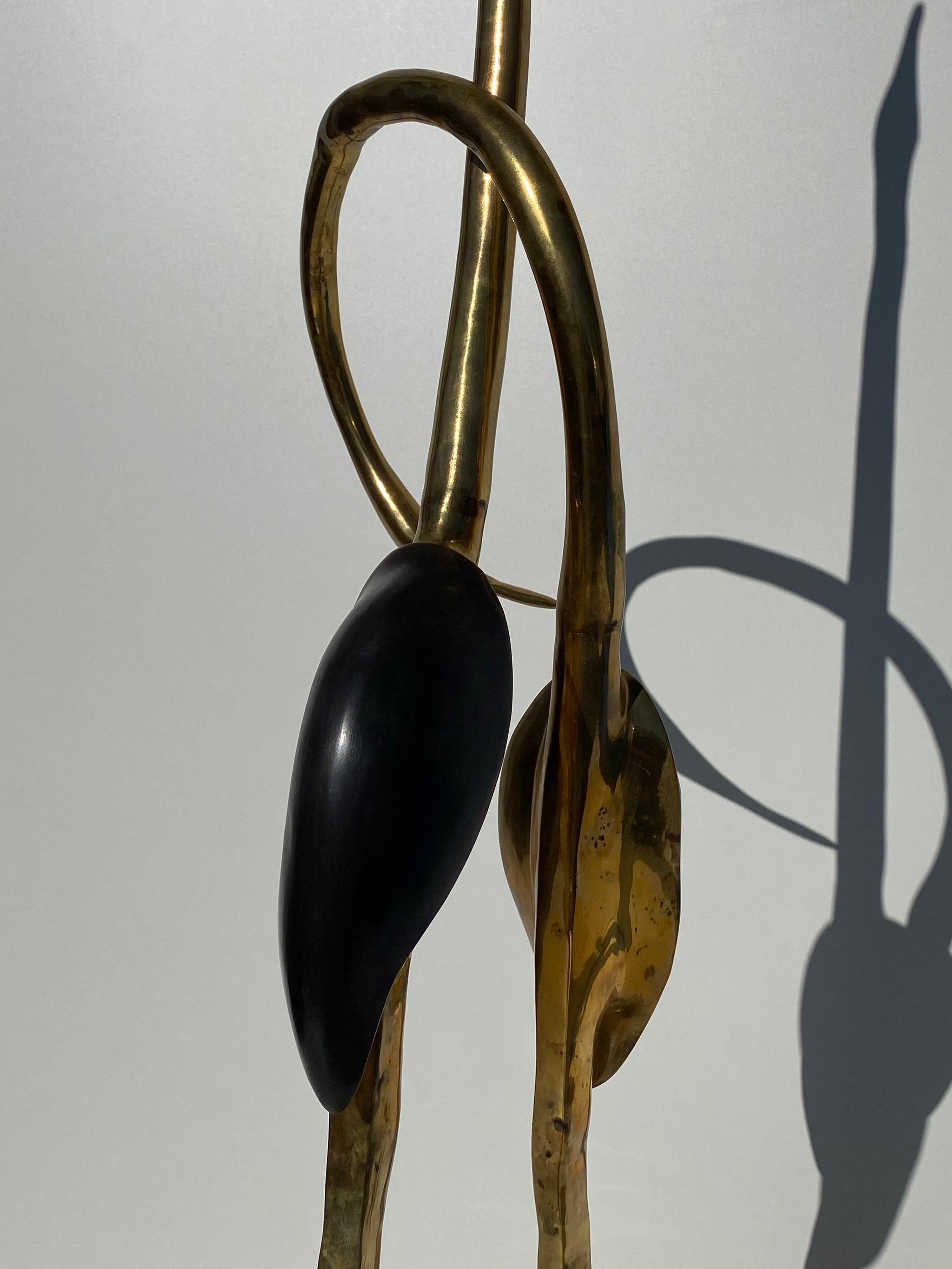 Late 20th Century Brass Cranes Sculpture by Boris Lovet-Lorski