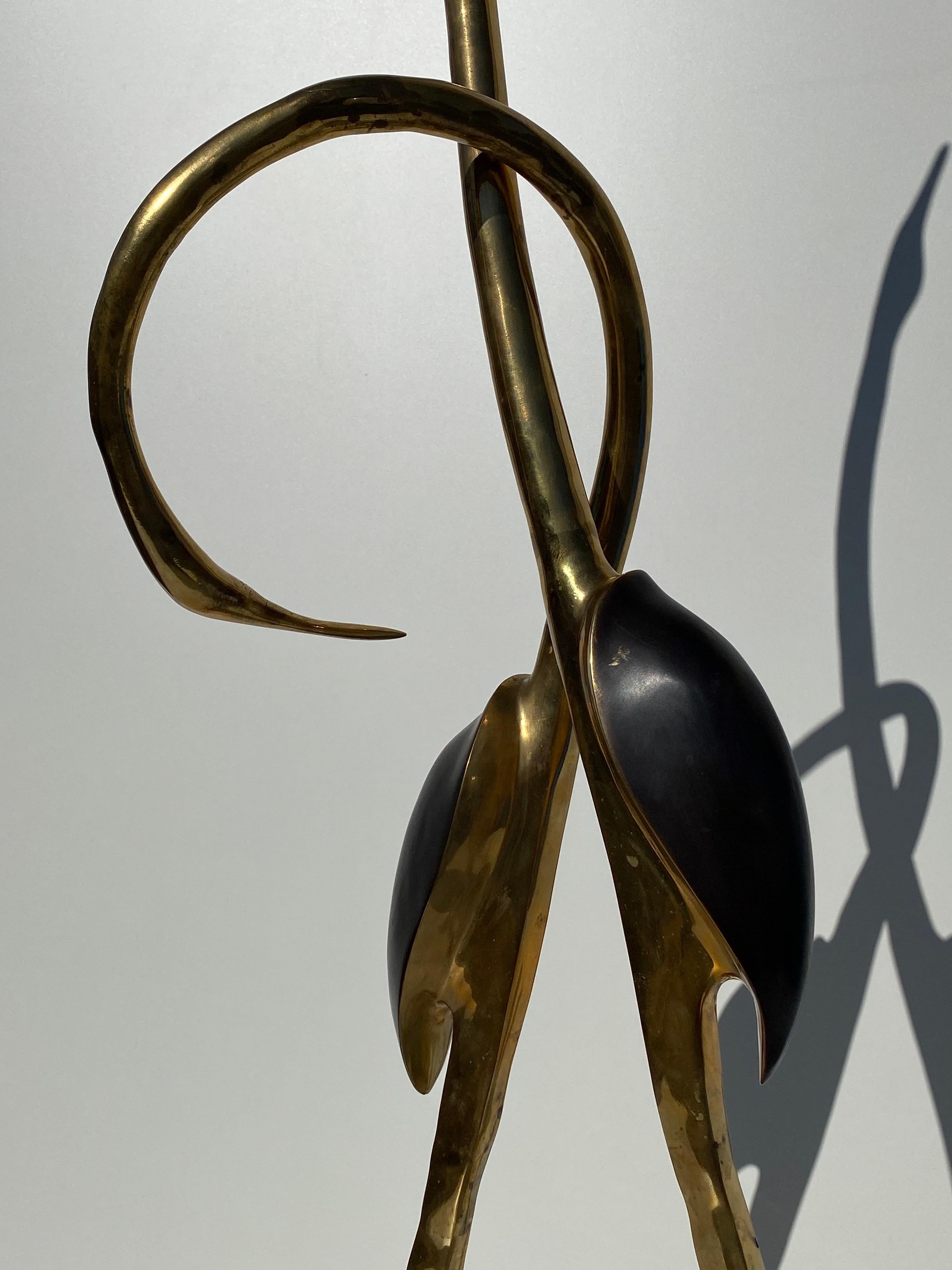 Brass Cranes Sculpture by Boris Lovet-Lorski 1
