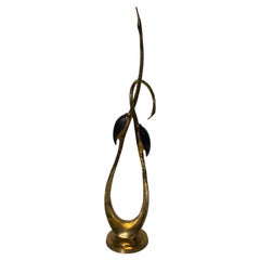 boris lovet-lorski Vintage Brass Cranes Sculpture by Boris Lovet-Lorski