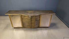 Brass credenza by Belgochrom, 1980s