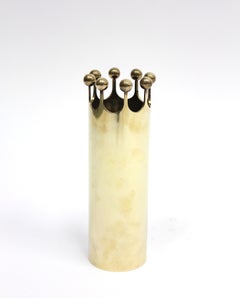 Brass Crown Vase by Pierre Forsell for Skultuna, 1960s