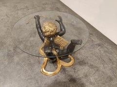 Brass Cupid Coffee Table, 1970s
