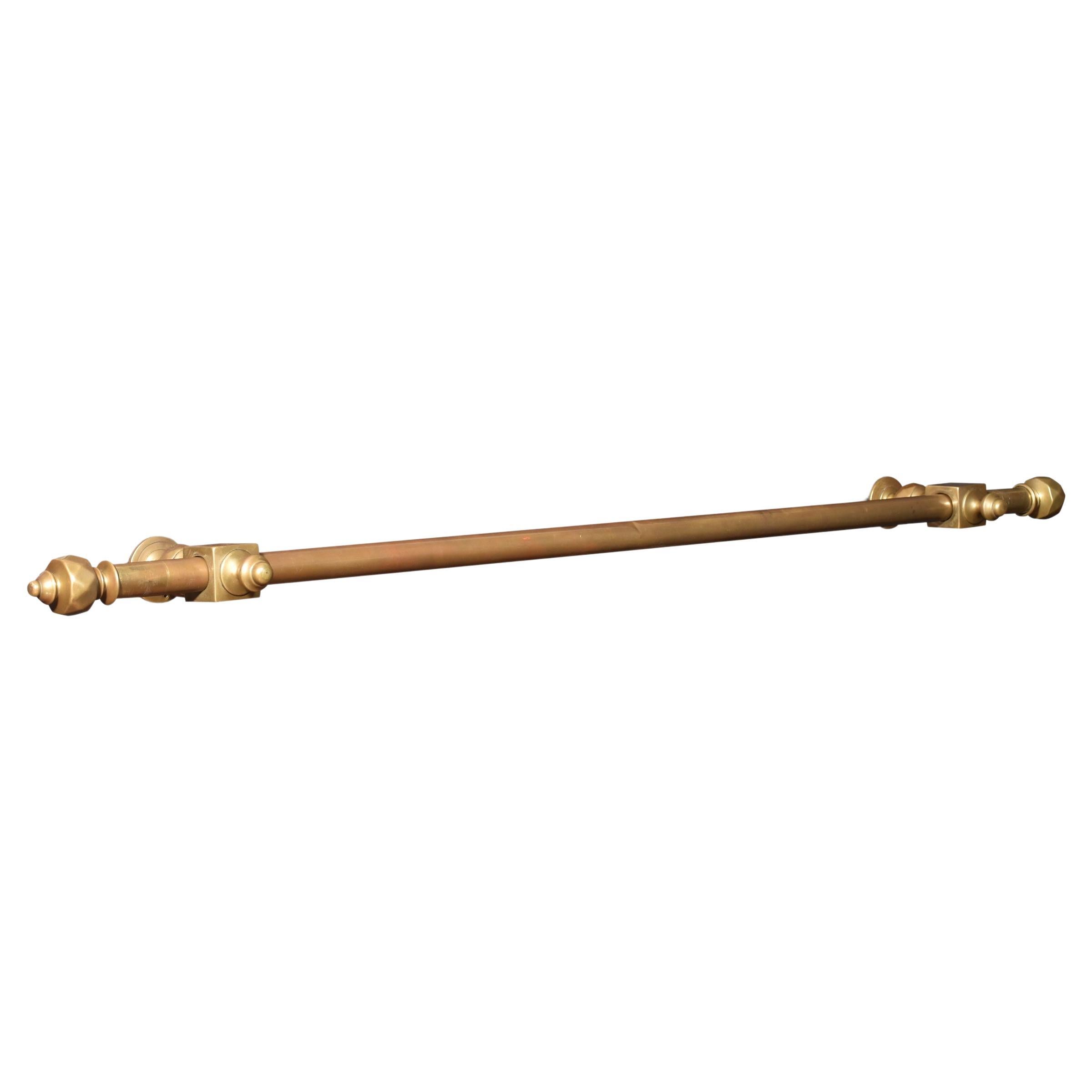 Brass curtain pole