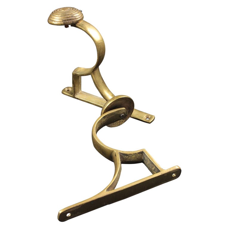 Brass Curtain Pole Holders '3 Sizes', 20th Century For Sale at 1stDibs