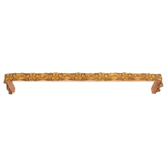 Bastone per tende in ottone antico lungo fine