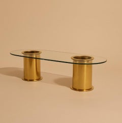 Brass Cylinder Dining Table