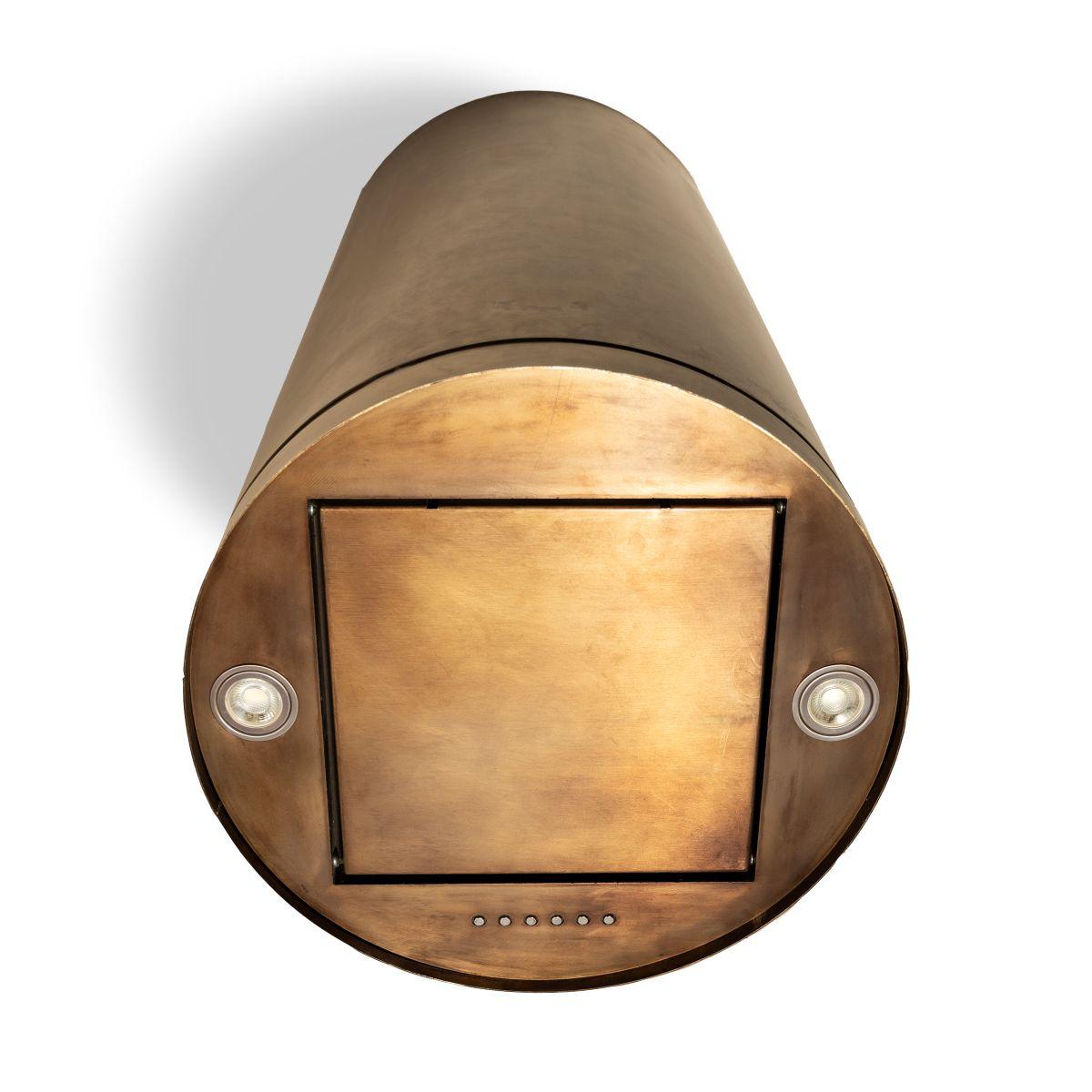 Elévez votre cuisine avec l'étonnante hotte de cuisine en laiton cylindrique OLIVIA 2.0 - un mélange parfait d'élégance moderne et de haute fonctionnalité. Fabriquée en métal massif, cette hotte offre non seulement une durabilité exceptionnelle et