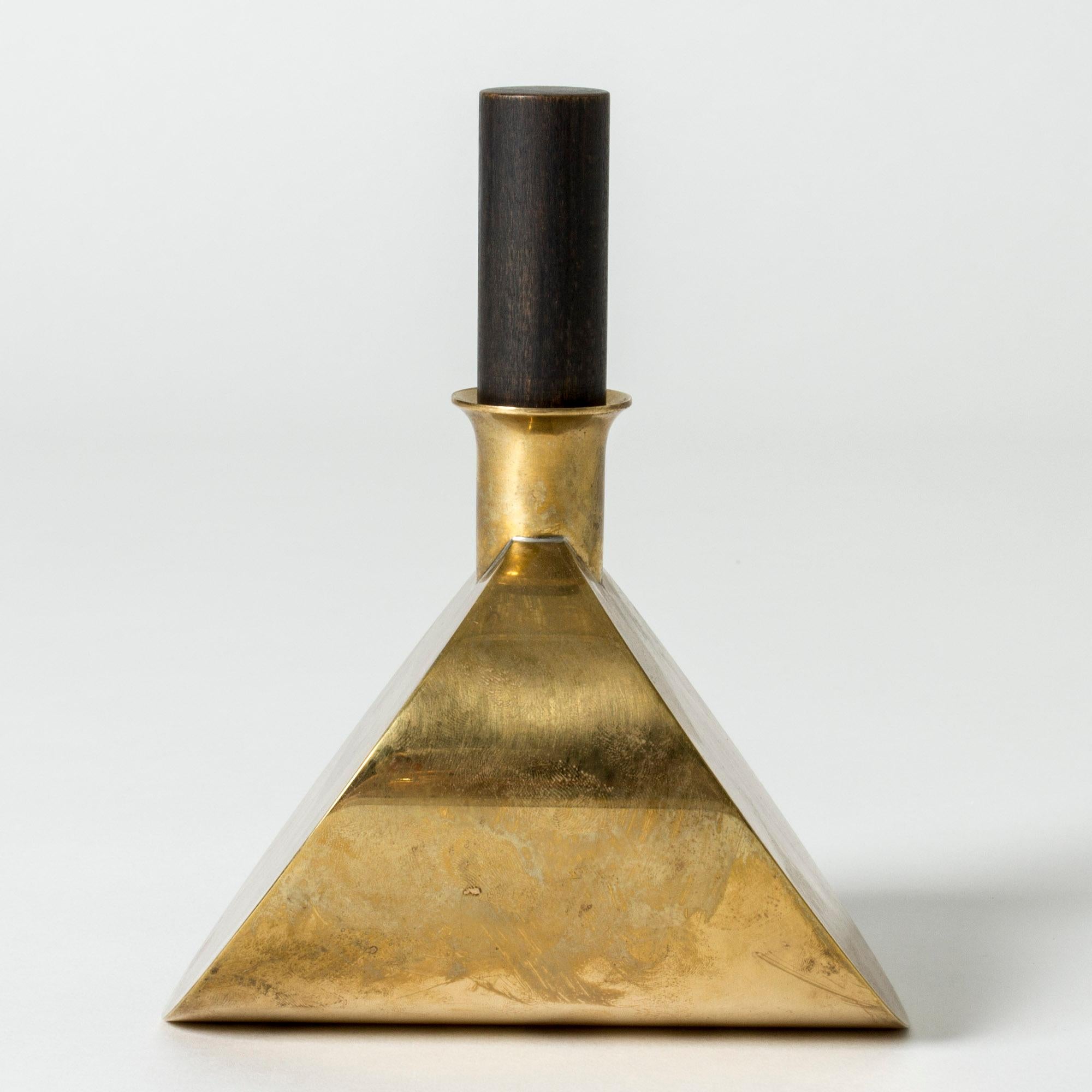 Swedish Brass Decanter by Pierre Forssell for Skultuna, Sweden