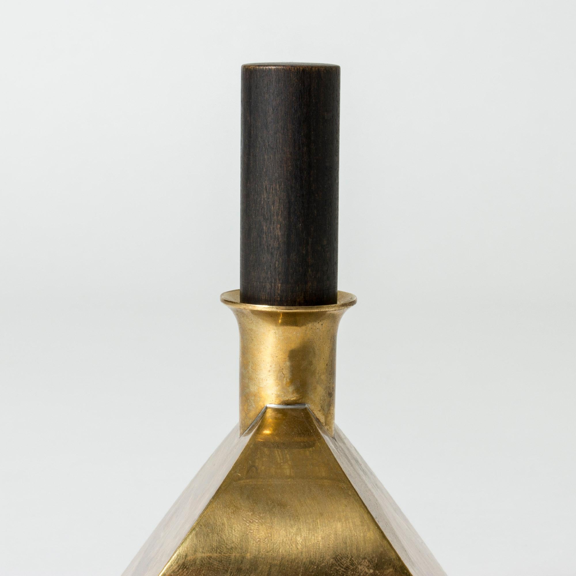 Brass Decanter by Pierre Forssell for Skultuna, Sweden In Good Condition In Stockholm, SE