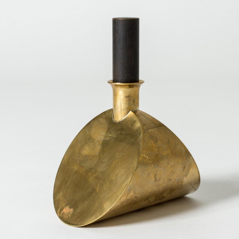 Late 20th Century Brass Decanter by Pierre Forssell for Skultuna, Sweden For Sale