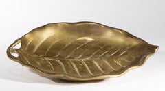 Brass Decorative Catch All Tray Bowl Vide-Poche, Mid Century Modern