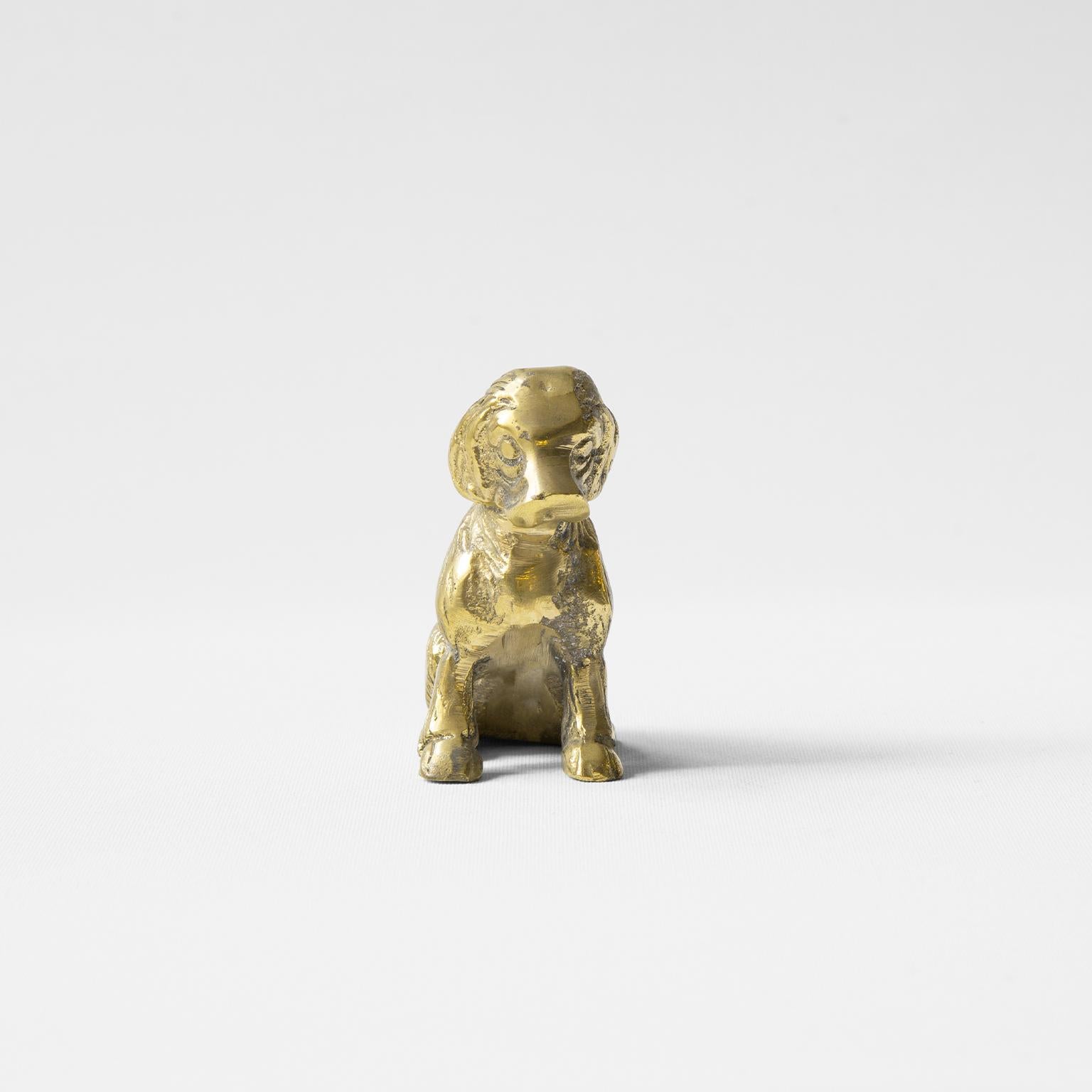 Cast Brass Decorative Object / Dog Mimi