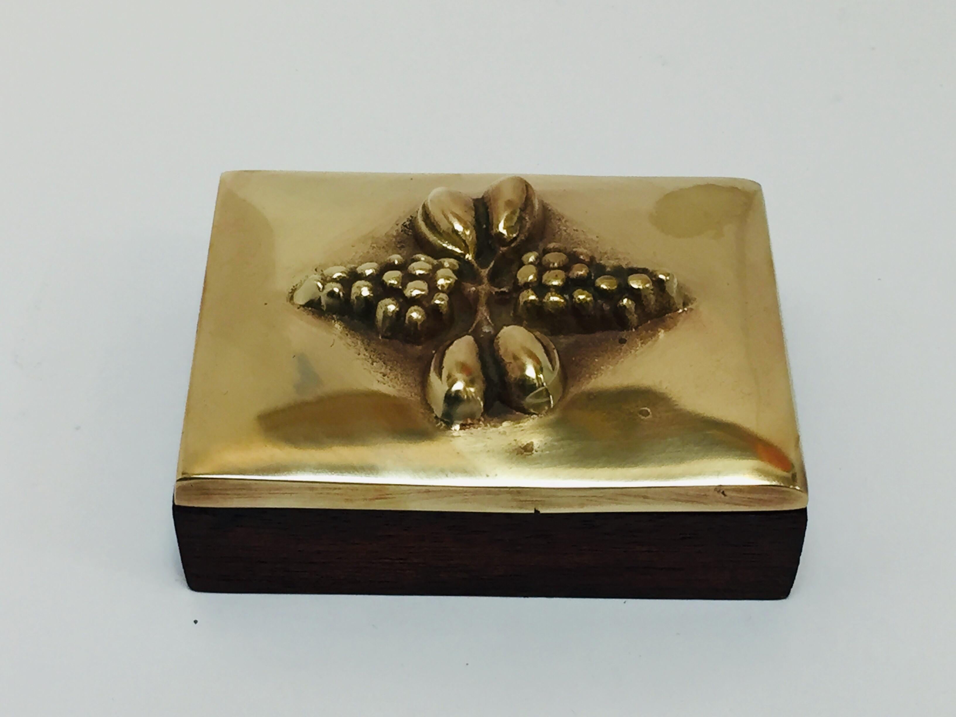 Swiss Brass Decorative Trinket Box
