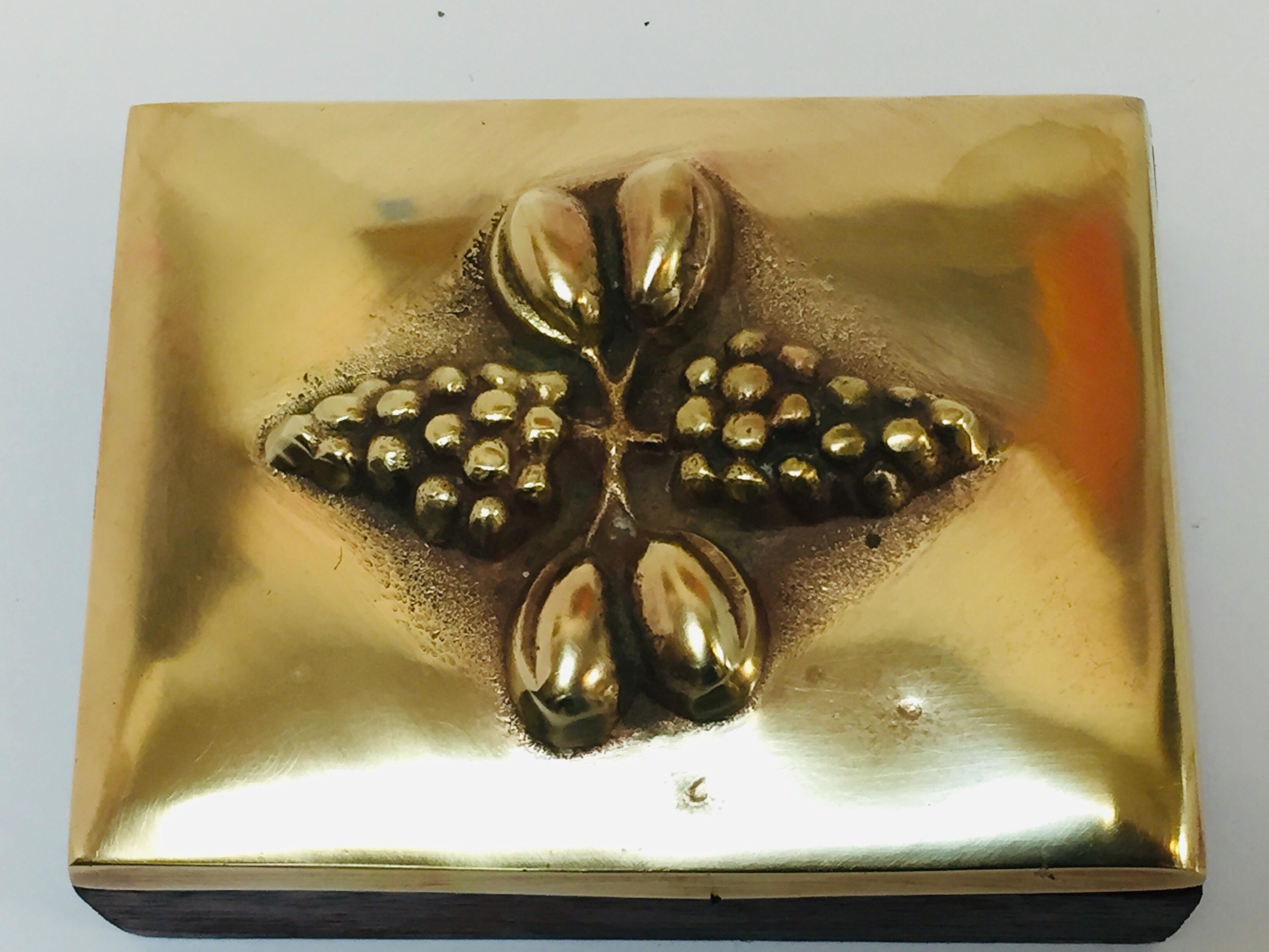 Hand-Crafted Brass Decorative Trinket Box