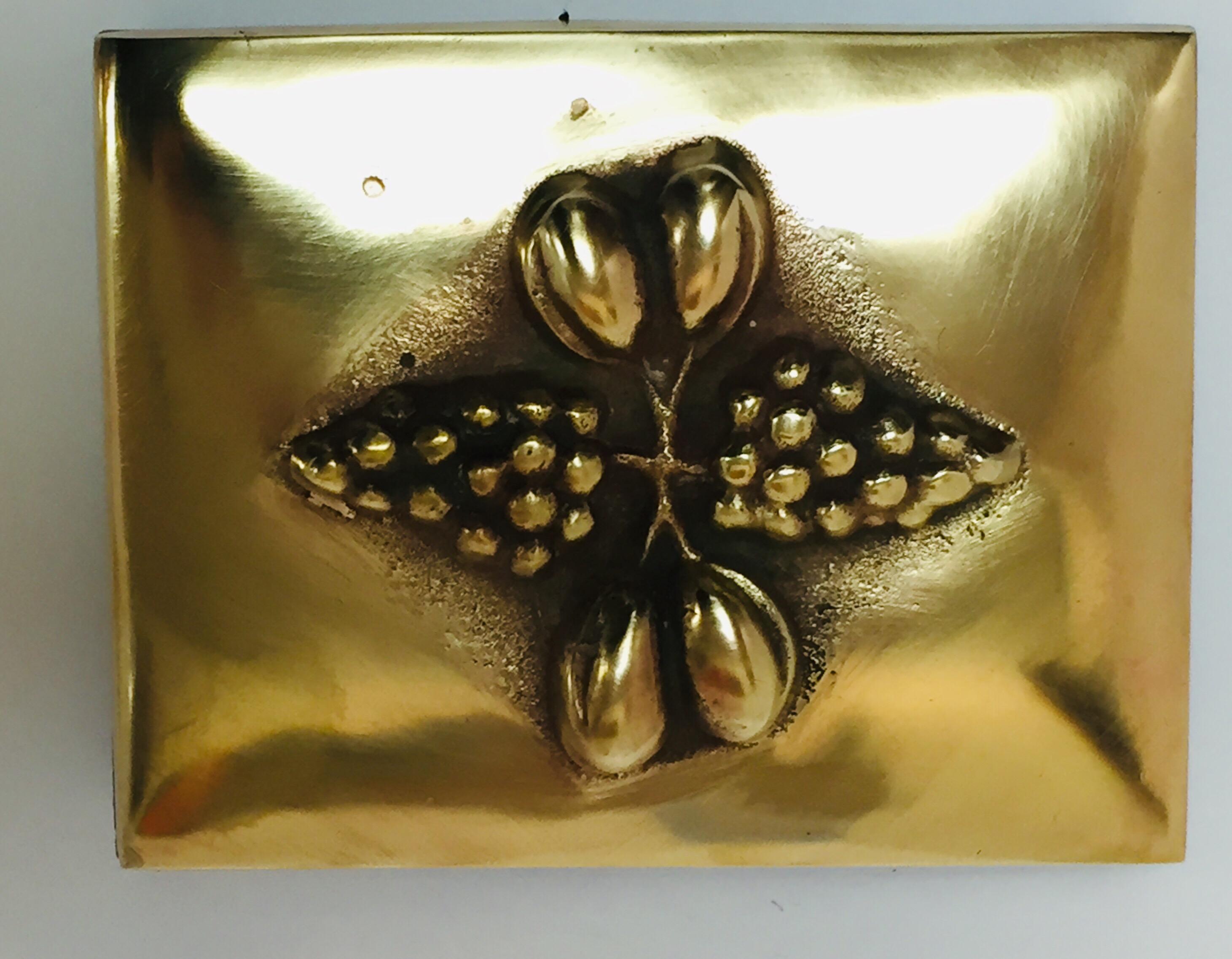 20th Century Brass Decorative Trinket Box