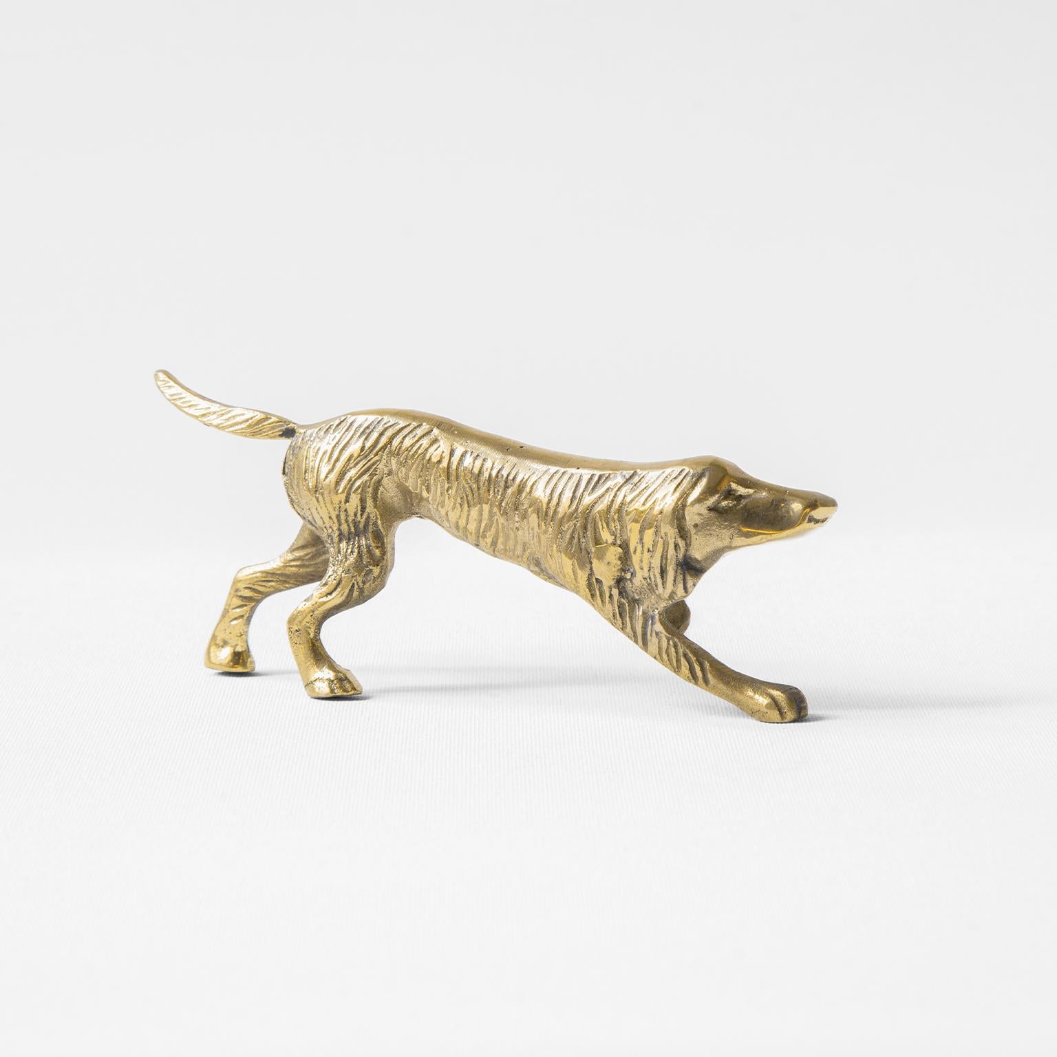 Contemporary Brass Decorative Object Walking Dog Lili