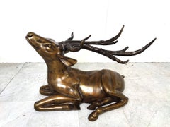 Brass deer coffee table, 1970s